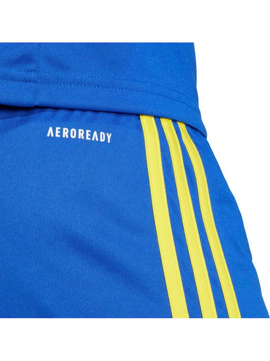 Women's Activewear Shorts Blue and Yellow