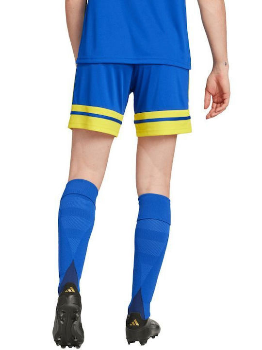 Women's Activewear Shorts Blue and Yellow
