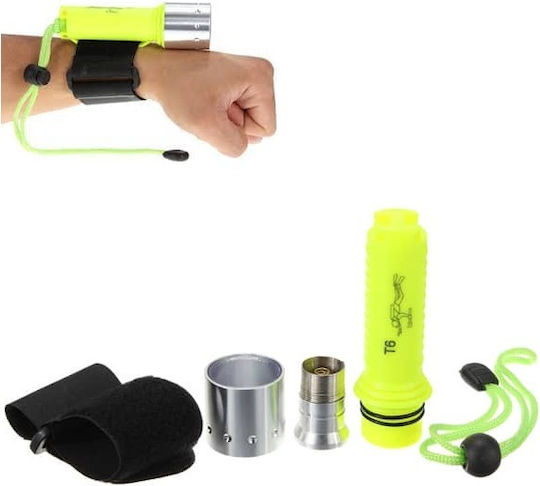 Cree 3W LED Diving Safety Light LED with Brightness 180lm for Maximum Depth up to 20m Light Green
