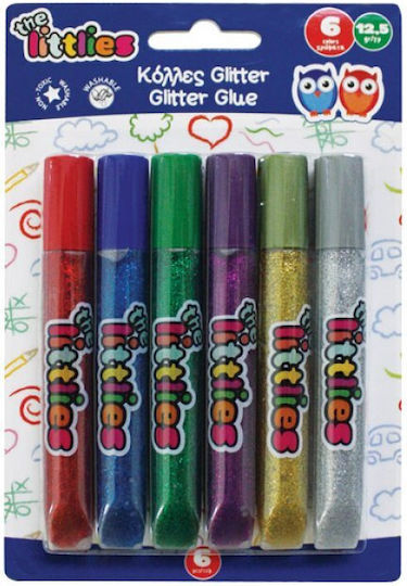 Luna Luna Glitter Mehrfarbige Kleber 12gr Set 6Stücke