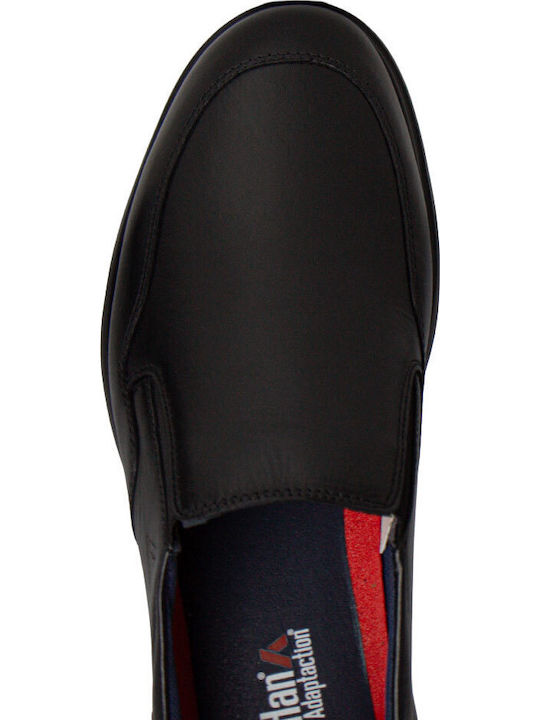 Leather Men's Moccasins in Black Colour