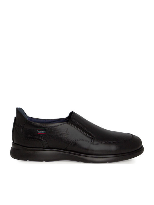 Leather Men's Moccasins in Black Colour