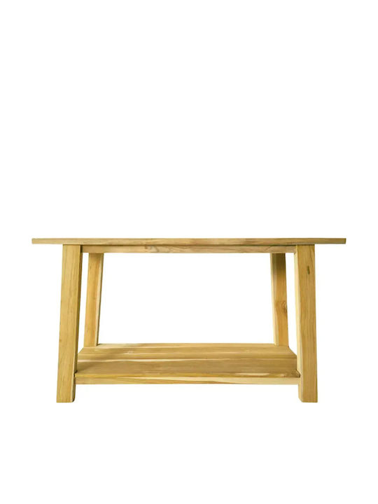 Decoza Consolă din Lemn Masiv Natural Shade L140xL40xH80buc