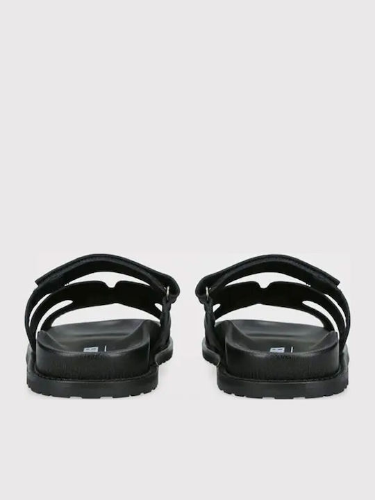 Leather Men's Sandals in Black Colour