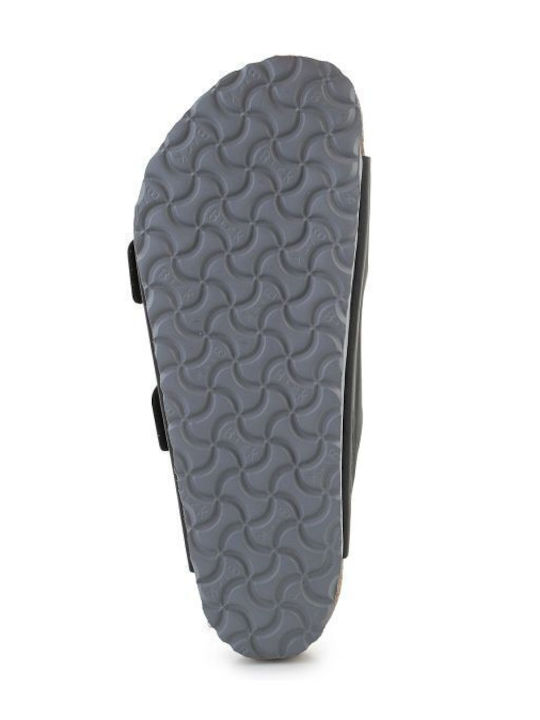 Leather Men's Sandals in Black Colour