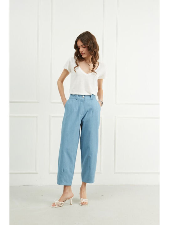 High Rise Women's Jean Pants in Mom Fit
