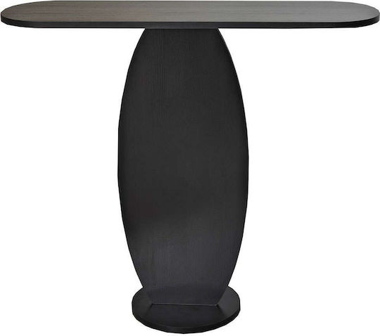 Ellittica Wooden Console Table Anthracite L100xW30xH81cm