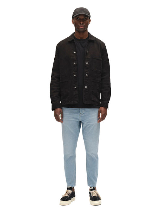 Alex Herren Jeanshosen Cropped Elastisch mit Entspannt Verjüngt Anwendung Blau