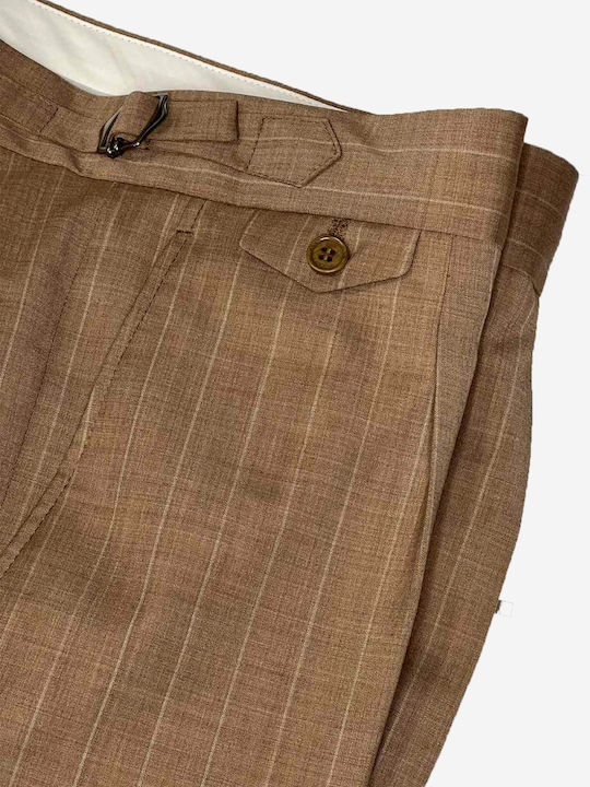 Ανδρικό Κοστούμι με Στενή Εφαρμογή Beige