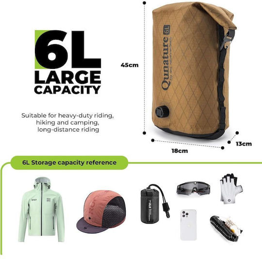 Qunature Qunature Водоустойчива Чанта С Клапан Каки 6л