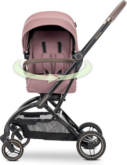 Lorelli Makaya Reversible Baby Stroller Suitable for Newborn Pink 9.15kg