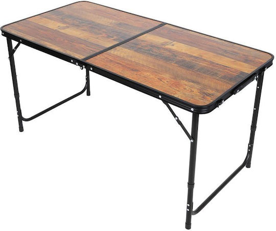Enero Enero Aluminium Campingmöbel Klapptisch in Campingmöbel Koffer 120x70x60cm Graue