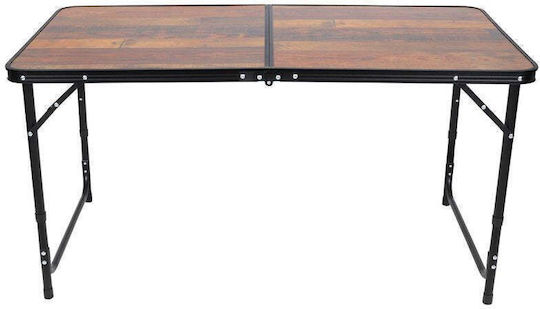 Enero Enero Aluminium Campingmöbel Klapptisch in Campingmöbel Koffer 120x70x60cm Graue