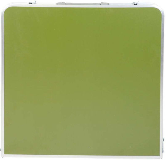 Enero Aluminum Table Set for Camping Foldable in Case 120x70x60cm Green