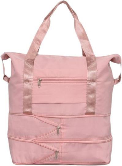 Sack Reise Rosa Stoff M40xP20xH32cm
