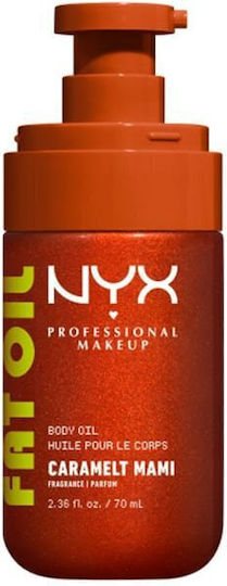 NYX Professional Makeup Fat Oil Body Shimmering Λάδι Σώματος Caramelt Mami 70ml