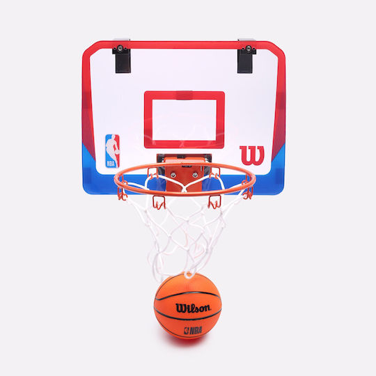 Wilson Kids' Basketball Hoop Indoor Door with Ball Nba Drv Mini Hoop Mini