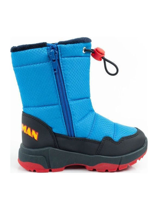 Kinderstiefel Schnee mit Reissverschluss Blau