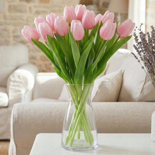 Saska Garden Pink Tulip 31cm Lifelike Spring Decoration