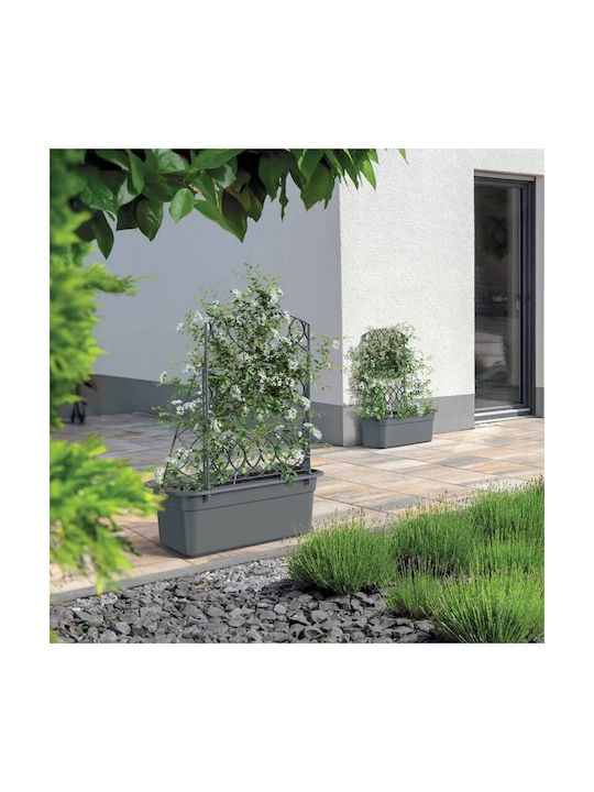 Bloma Gray Stone Flowerpot Pergola Gray Silver Bloma Gray Stone Flowerpot Pergola Gray Silver
