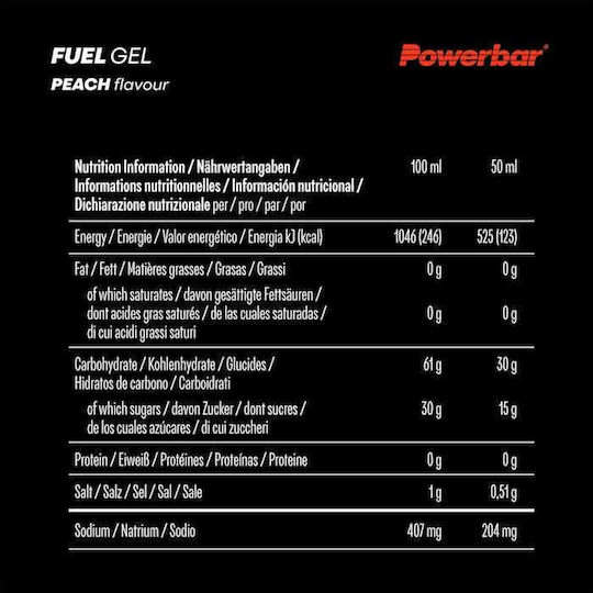 PowerBar Fuel Ροδάκινο 30gr