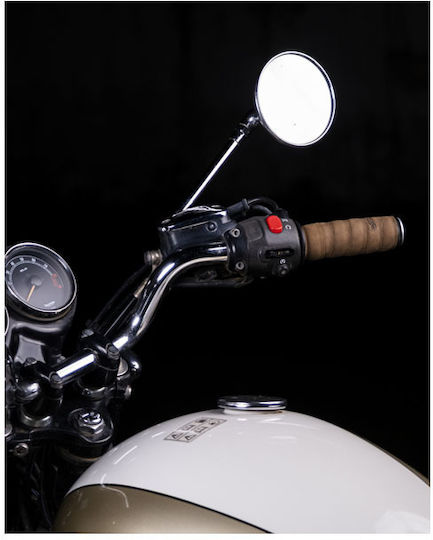 Tripmachine Leather Protective Motorcycle Grip Tape Brown Leather Handlebar Grip Wraps Tobacco Brown