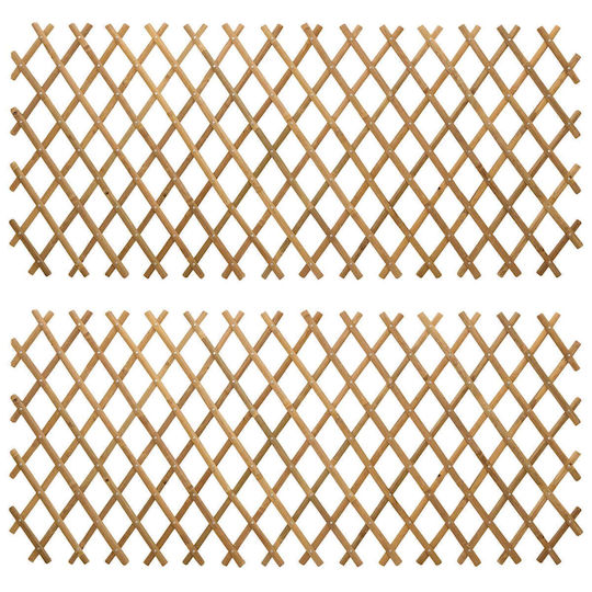 Expandable Fence Mesh 2 Pcs Light Brown 100 X 105 Cm 42028067 Beige