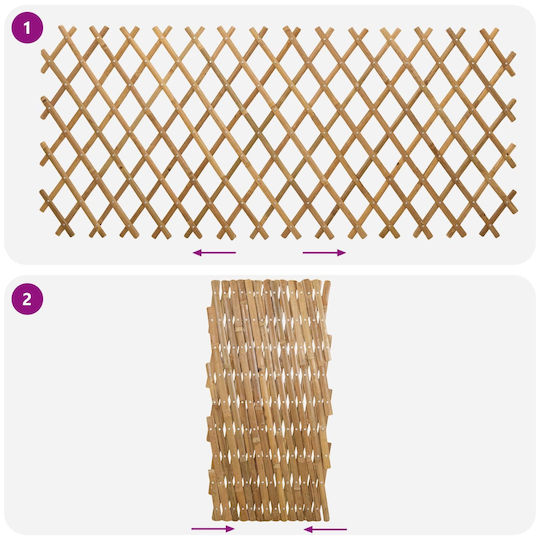 Expandable Fence Mesh 2 Pcs Light Brown 100 X 105 Cm 42028067 Beige