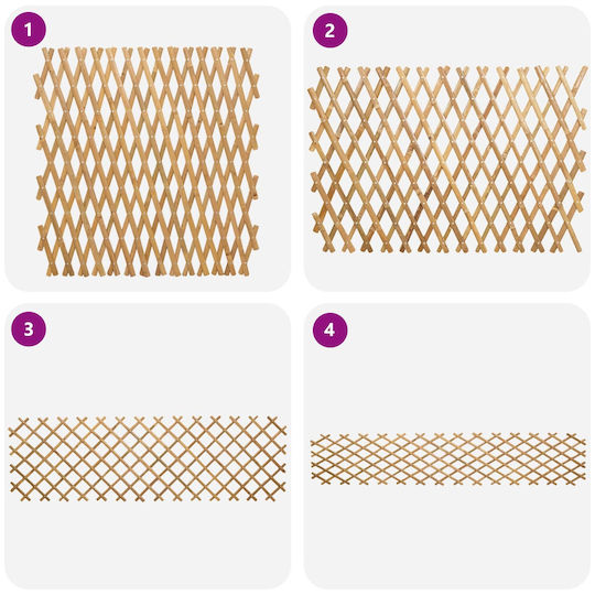 Expandable Fence Mesh 2 Pcs Light Brown 100 X 105 Cm 42028067 Beige