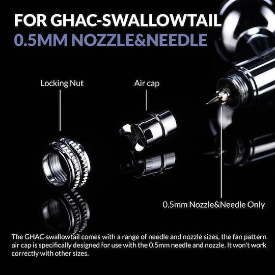 Gaahleri Airbrush Fan Cap Ghac-swallowtail