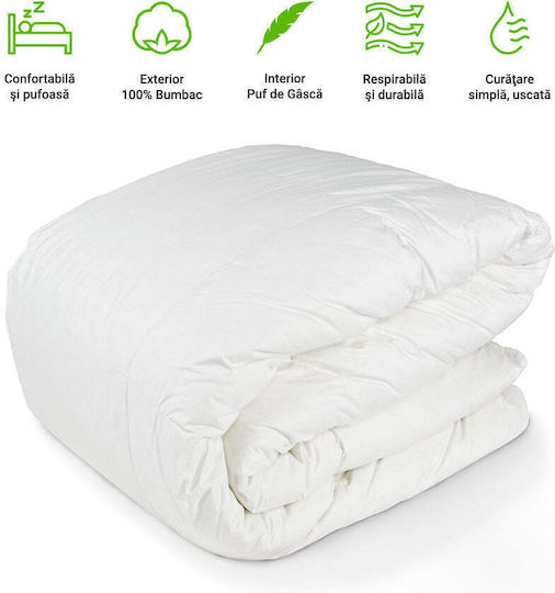 HappyNest Πάπλωμα Υπέρδιπλο Πουπουλένιο 220x240εκ. 800 800 GSM