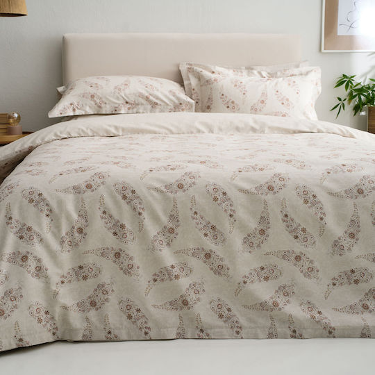 Vesta Home Super King Quilt 220x230cm Karen-2 Sand Beige 11.5 Togs