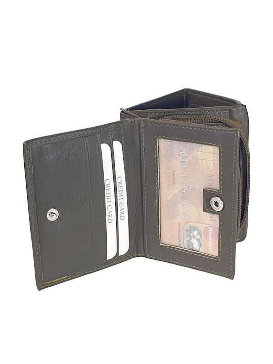 Small Leather Women's Wallet with RFID Brown