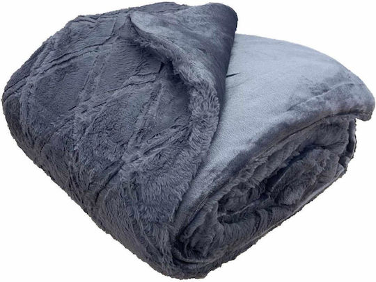 Linea Home Κουβερτοπάπλωμα Διπλό 210x230εκ. Diamond Γκρι