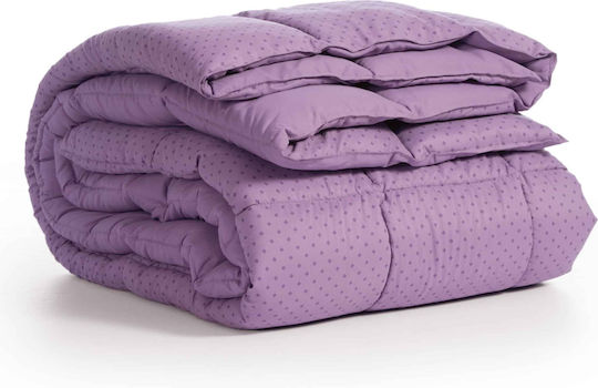 Nef-Nef Homeware Duvet Queen with Hollowfiber Filling 220x240cm Colorfull Purple 330 GSMGsm