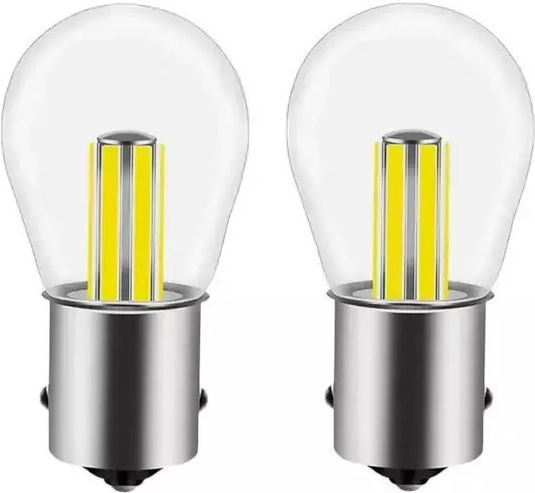 Raistar Λάμπες Αυτοκινήτου Μονοπολικές S25 LED Λευκό 12V 1.5W 2τμχ