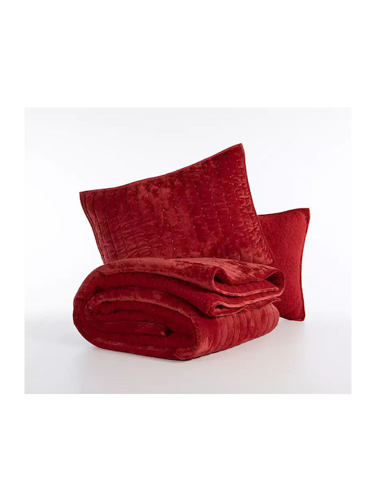 Nef-Nef Homeware Κουβερτοπάπλωμα Υπέρδιπλο 240x220εκ. Sweet Christmas Red 230 GSM