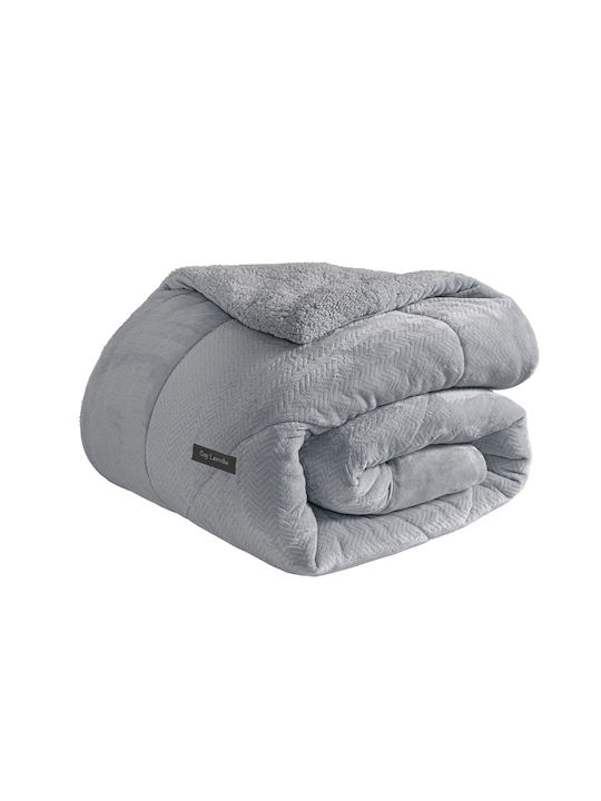 Guy Laroche Duvet Cover King Size 260x240cm Moore Silver 780 GSMGsm