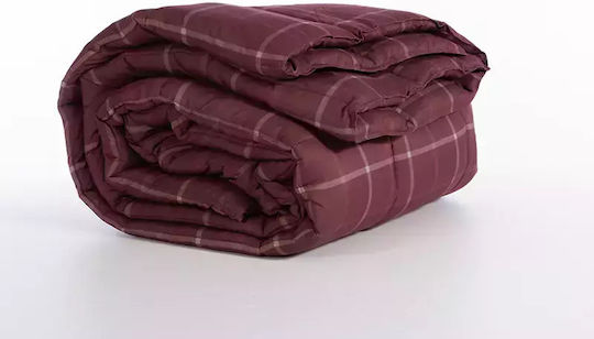 Nef-Nef Homeware Пухено Куинсайз с Пълнеж Microfiber 240x220бр Naiberg Bordo 330 г/м²Gsm