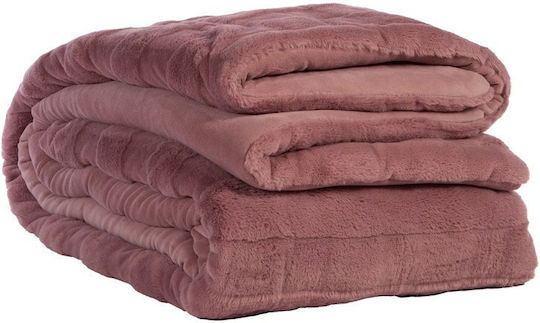 Nef-Nef Homeware Duvet Cover Queen 240x220cm Wane Mauve 740 GSMGsm