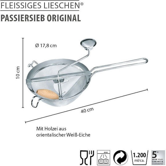 Gefu Potato Press Stainless Steel 40x10cm