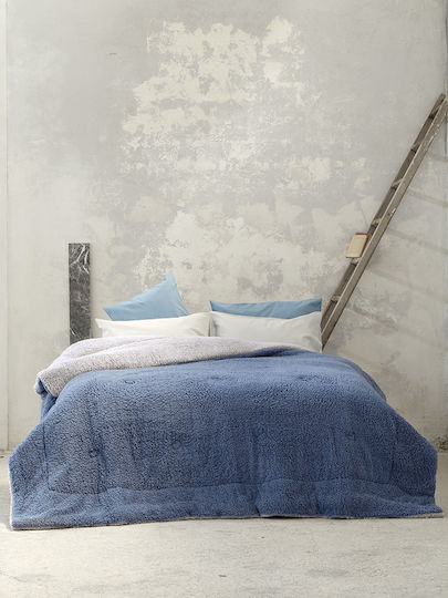 Nima Duvet Cover Queen 220x240cm Melt Mint/Blue