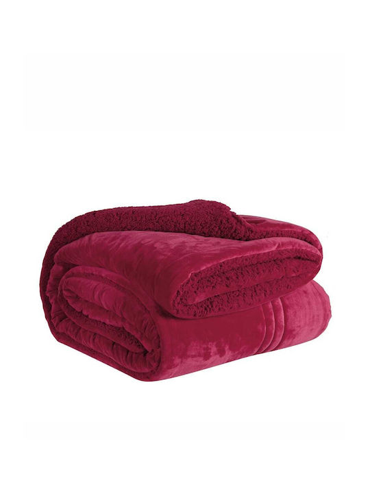 Kentia Husă de pătură Super Dublu 220x240cm Notturno Burgundy 220 g/mp²Gsm