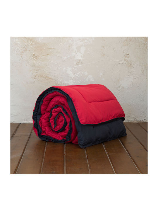 Nima Duvet Queen 220x240cm Abalone Ruby Red / Black 9.5 togs Togs