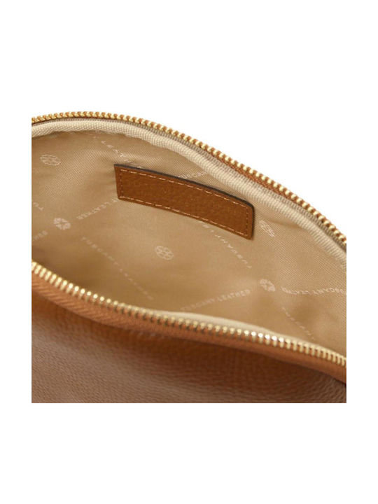 Leather Women's Shopper Shoulder Bag Gold