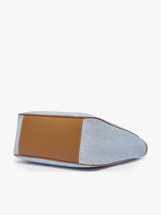 Fabric Women's Shoulder Bag Blue