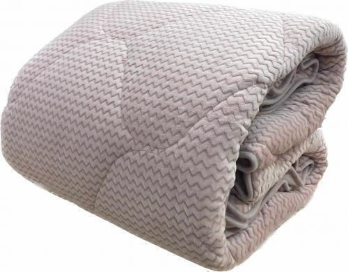 Linea Home Κουβερτοπάπλωμα Διπλό 215x230εκ. Zic Zac Πούδρα