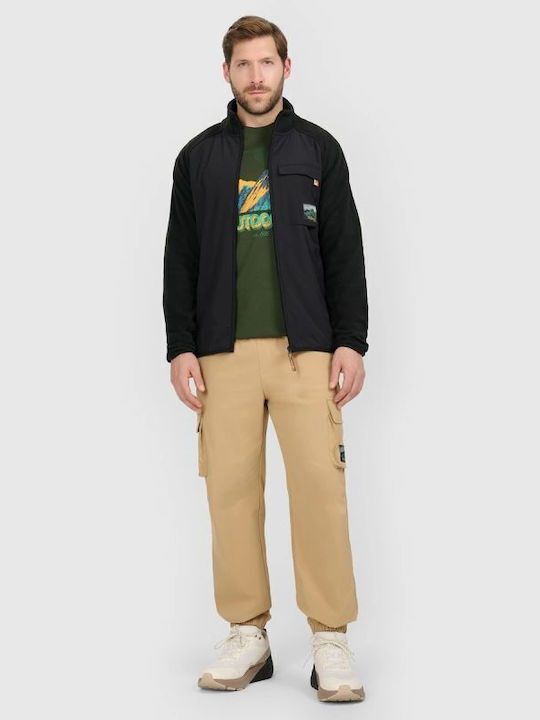 Cargo Trousers Elastic Regular Fit Beige