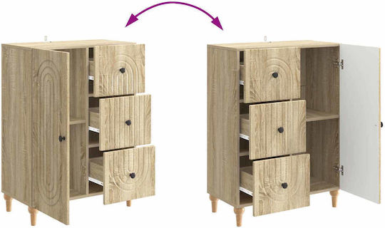 Wooden Sideboard with Drawers Sonoma 66x34.5x90cm