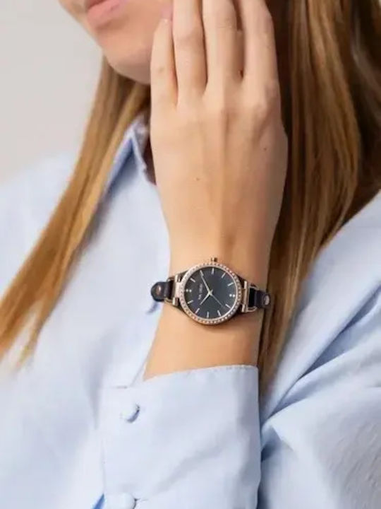Paul Lorens Γυναικείο Ρολόι 32mm Μπαταρίας Navy Μπλε